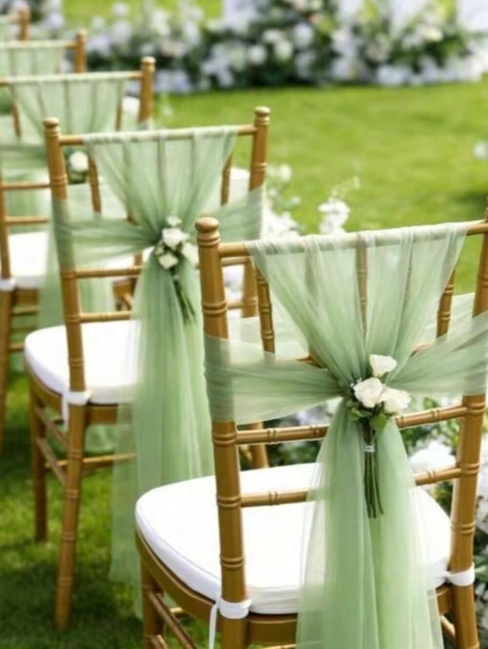 Tulle Chair Sashes 12 Pack